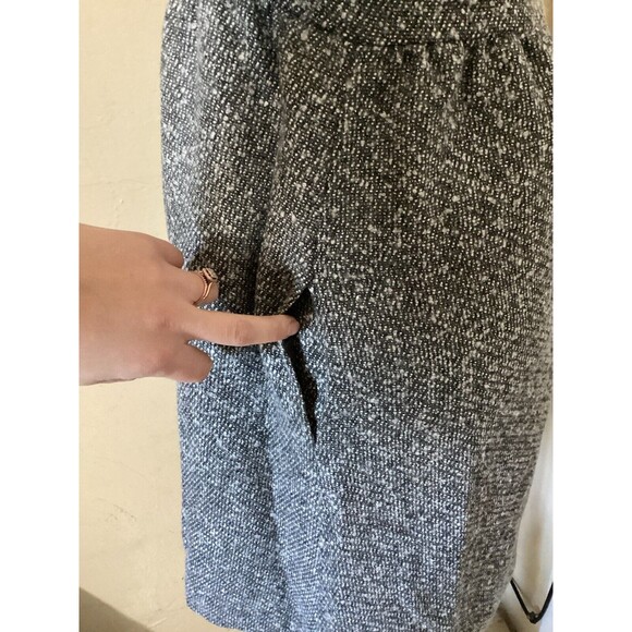 Anna Sui for Target Sleeveless Metallic Gray Boucle V-Neck Shift Mini Dress 3 - Picture 6 of 8